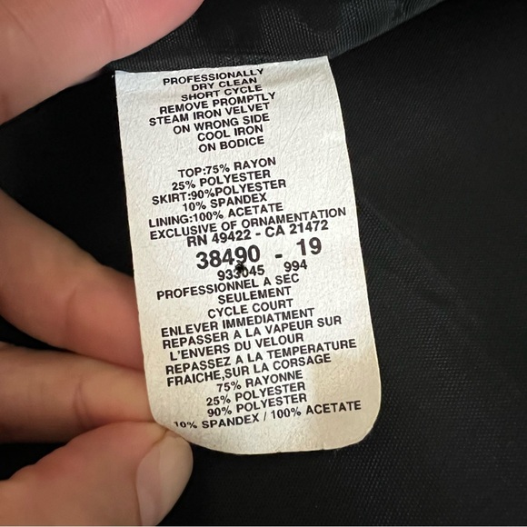 Vintage Jessica McClintock Gunne Sax Velvet Maxi Dress 10 Purple Black Gown - Picture 9 of 13